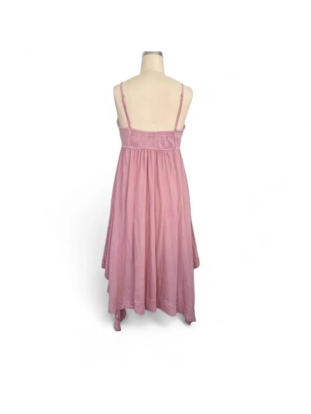 Anthropologie Blush Pink Fairy Maxi Dress Boho Casual Athletic Cozy